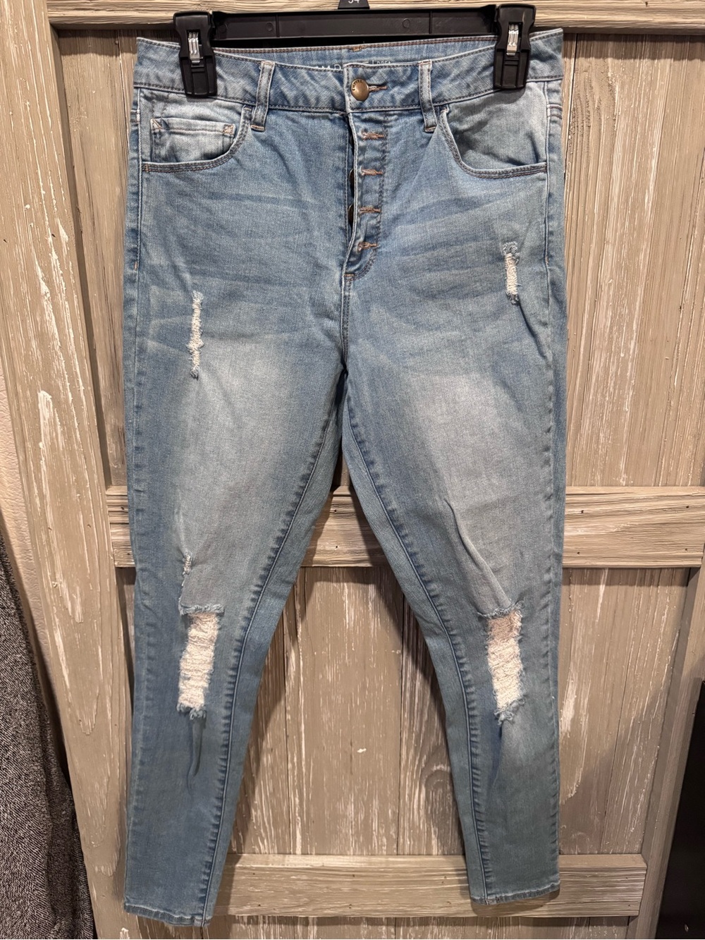 Empyre Light Blue Distressed Skinny Jeans